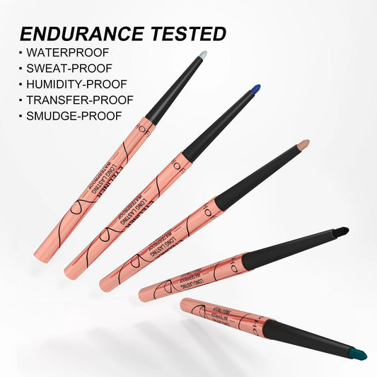 PHOFAY Colorful Waterproof Eyeliner Set - Unleash Your Creativity with Bold, Long-lasting Colors - MANDOTOS