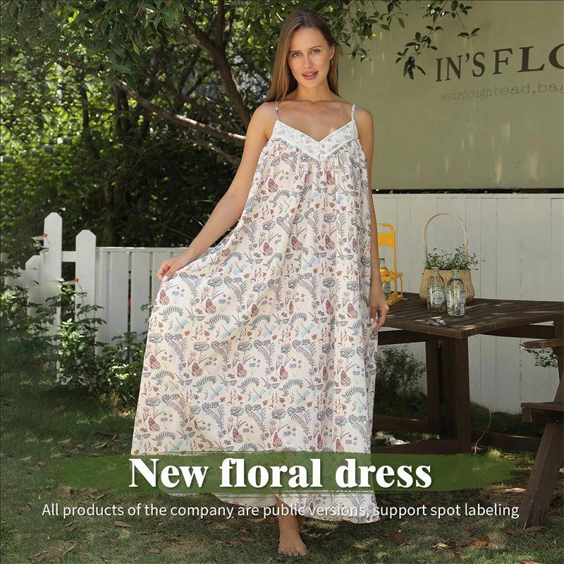 Women's simple fashion dress by MANDOTOS, lightweight and stylish, shown on a model with a casual elegant look.