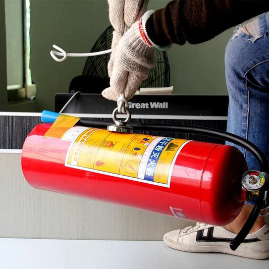MANDOTOS Dual Power Treasure Magnets with strong magnetic tips for retrieving metal objects, shown in a close-up view.