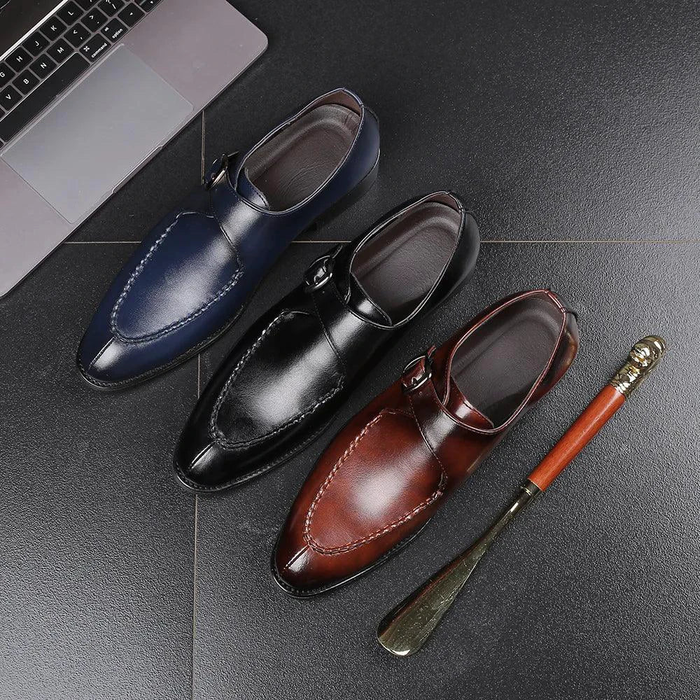 Elegant leather Oxfords by MANDOTOS featuring classic design and polished finish, perfect for formal and stylish occasions.