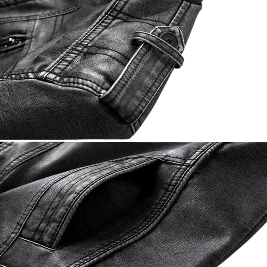 Elegant Premium Leather Jacket - MANDOTOS