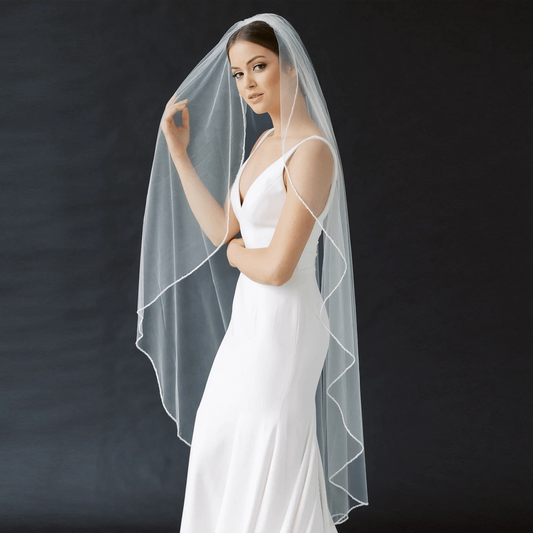 ElegantBride V14 Long Flowing Veil - MANDOTOS