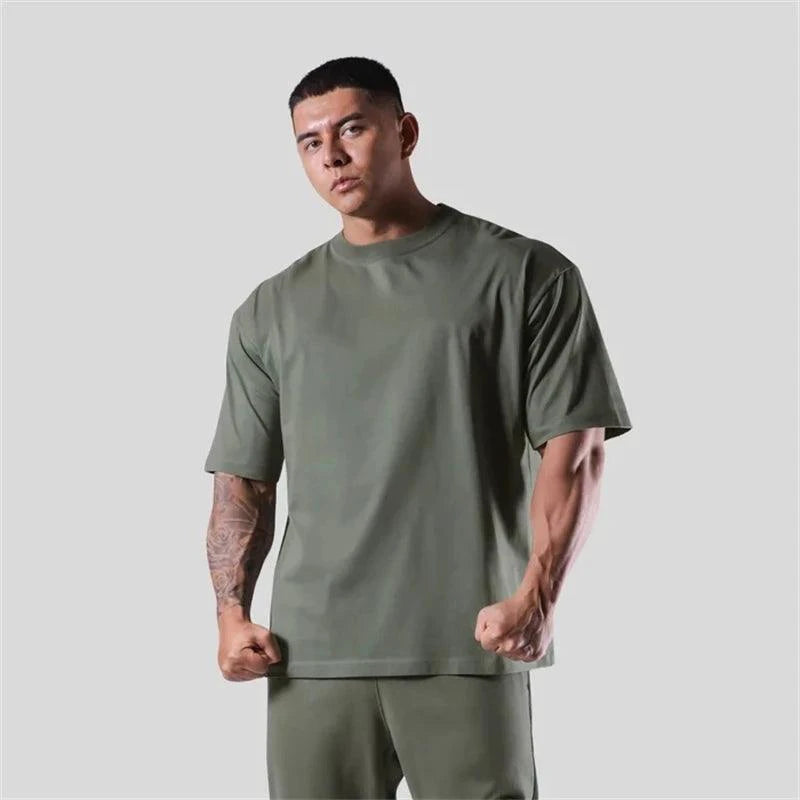 Mandotos Japan&UK cotton shirt for gym, showing a comfortable, stylish athletic shirt with Japan and UK flag details.