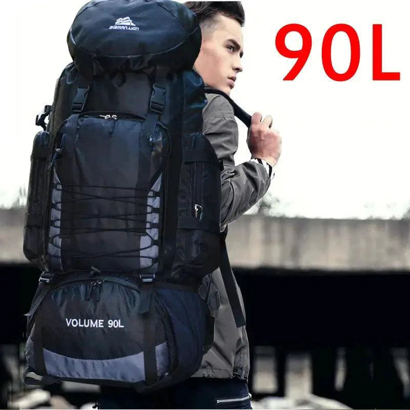 Mandotos Expedition Pro Backpack with multiple compartments, durable straps, and padded back for outdoor adventures and travel.
