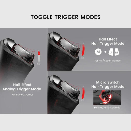 GameSir Cyclone 2 Wireless Controller for Nintendo Switch / iPhone / Android, Bluetooth Gamepad with Hall Effect Joystick - MANDOTOS