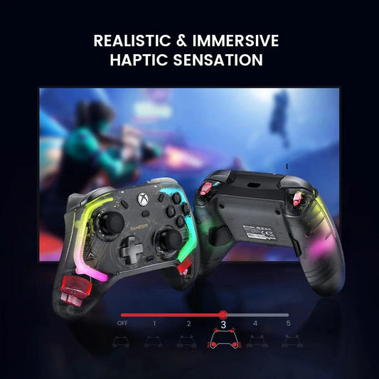 MANDOTOS GameSir Kaleid Xbox wired controller with Hall Effect joystick for Xbox Series X, S, and Xbox One consoles.