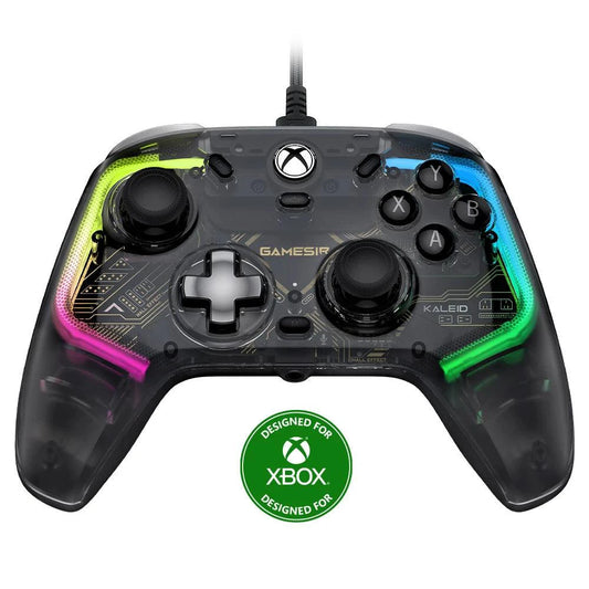 Mandotos GameSir Kaleid Xbox wired controller with Hall Effect joystick for Xbox Series X, Series S, and Xbox One consoles.