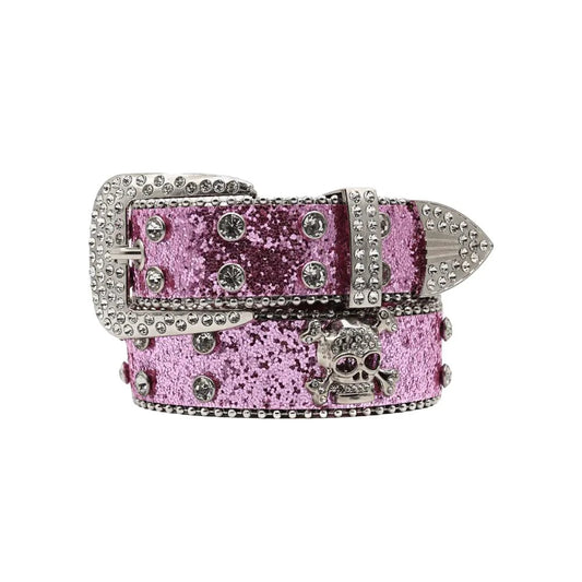 Glitzy Skull Fashion Belt - MANDOTOS