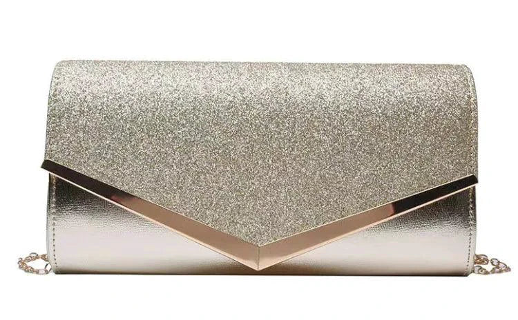 Mandotos Glitzy Striped Sequin Satchel with vibrant colors and metallic accents, featuring a stylish handle and spacious interior.
