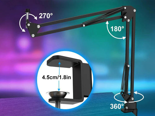 Mandotos Haomuren USB streaming podcast microphone kit with microphone, pop filter, and stand for high-quality audio recording.