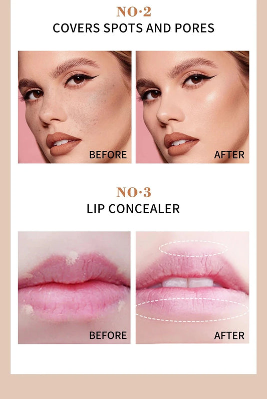 High Coverage Concealer Cover Anti Dark Circle Freckle Long-lasting Waterproof Foundation BB Cream for Face Makeup Base Cosmetic - MANDOTOS
