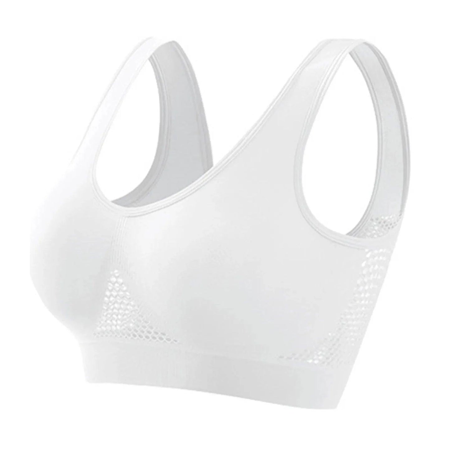 Mandotos high-strength anti-sag sports bra for women, designed for yoga and running, with supportive fit and moisture-wicking fabric.