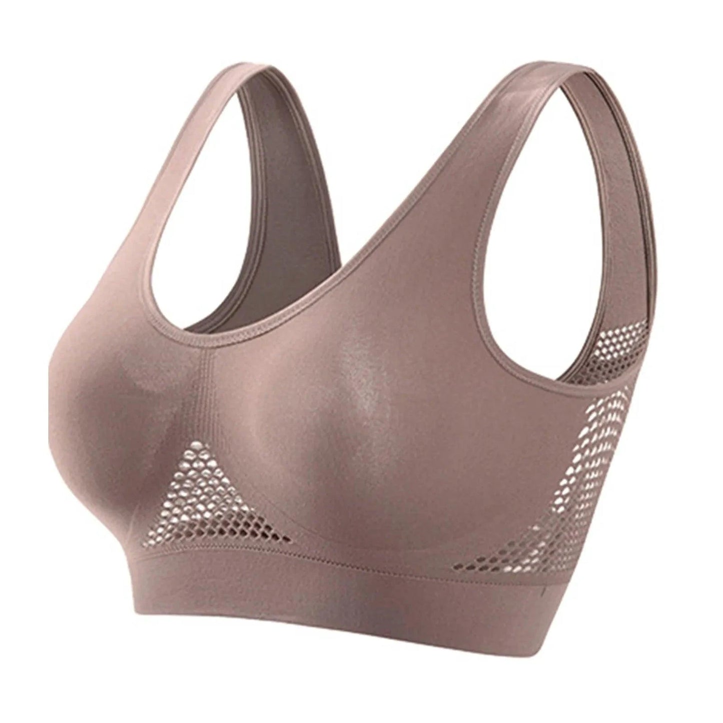 Mandotos high-strength anti-sag sports bra for women, designed for yoga and running, with supportive, breathable fabric.