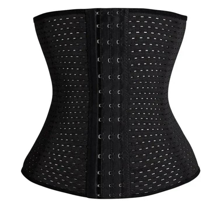 Mandotos hot waist trainer corset shown, designed to shape the waist with adjustable lacing and supportive boning.