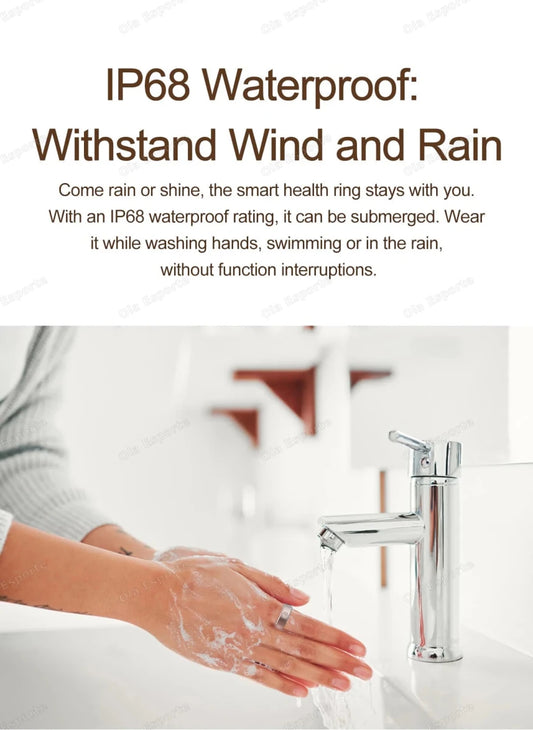 2025 Smart Ring Women Men Super narrow 6.3mm Heart Rate Health Stress measurement Monitor IP68 Waterproof Fashion Sports Rings - MANDOTOS INTERNATIONAL