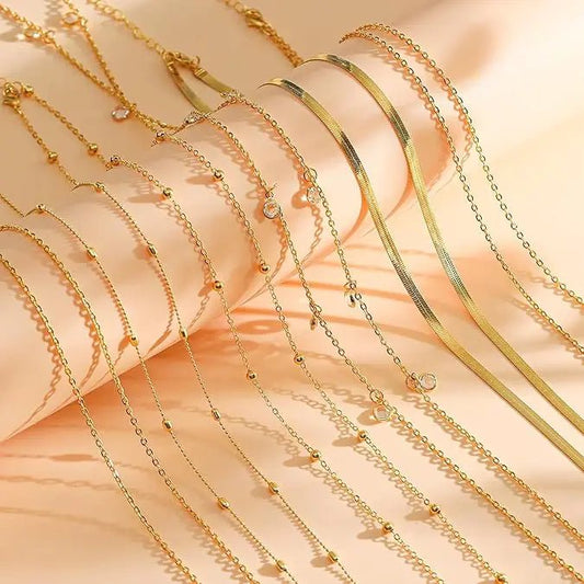 8Pcs Waist Chain 18K Gold Plated Belly Belt Chains Sexy Bikini Beaded Sequin CZ Coin Body Chain Jewelry Accessories Adjustable - MANDOTOS INTERNATIONAL