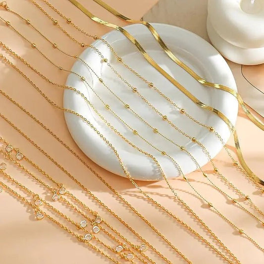 8Pcs Waist Chain 18K Gold Plated Belly Belt Chains Sexy Bikini Beaded Sequin CZ Coin Body Chain Jewelry Accessories Adjustable - MANDOTOS INTERNATIONAL