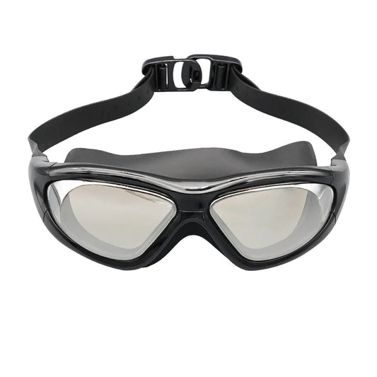 Clear lens adult swim goggles with no leak design, lightweight frame, suitable for women, by MANDOTOS INTERNATIONAL.
