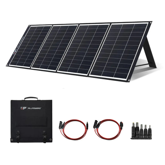AllPOWERS R600 portable power station with 299Wh LiFePO4 battery and 600W power output, compact and versatile for outdoor use