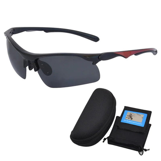 Mandotos International Anlorr polarized sport sunglasses for men, cycling and bike riding, with sleek frame and tinted lenses.