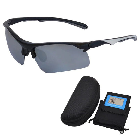 Mandotos International Anlorr polarized sport sunglasses for men, cycling and bike riding, with UV protection and sleek design.