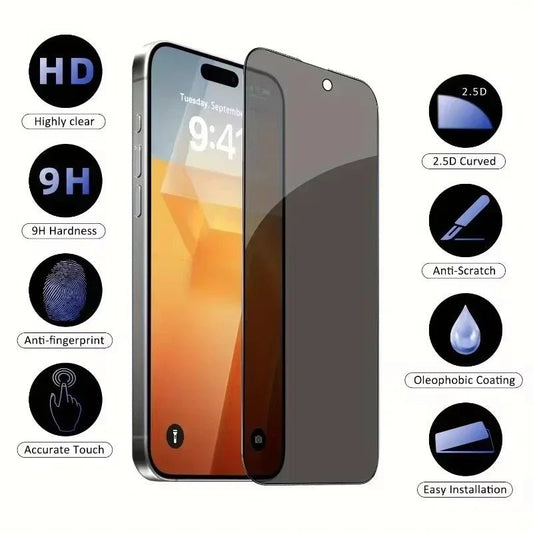 Anti-Spy Glass Privacy Screen Protector for iPhone Models 11-17 - MANDOTOS INTERNATIONAL