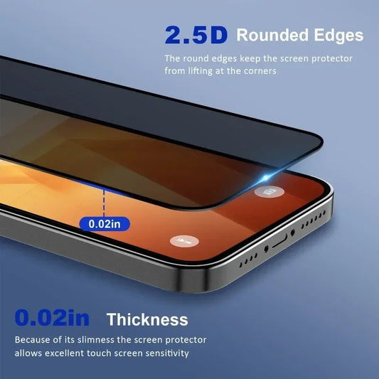Anti-Spy Glass Privacy Screen Protector for iPhone Models 11-17 - MANDOTOS INTERNATIONAL