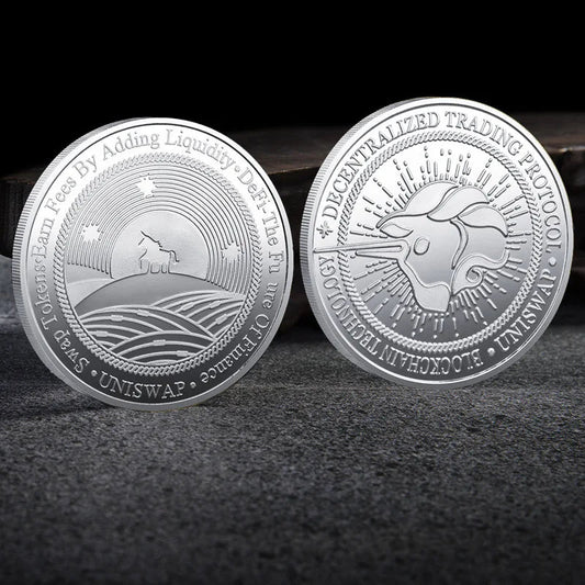 Bitcoin BTC ETH ADA XLM SHIB DOGE XRP SOL DOT LINK LTC UNI Coin Physical Metal Crypto Currency Coin Collection with Plastic Case - MANDOTOS INTERNATIONAL