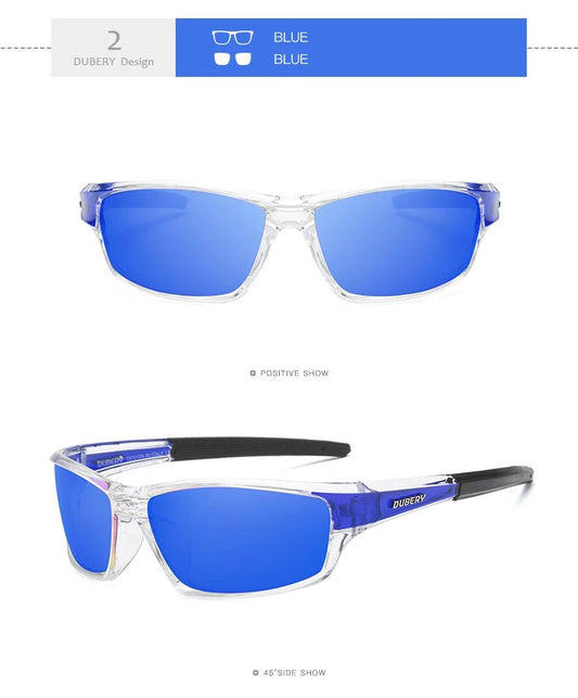 Mandotos International DUBERY 2022 polarized night vision sunglasses for men, sport style, with dark tinted lenses and sturdy frame