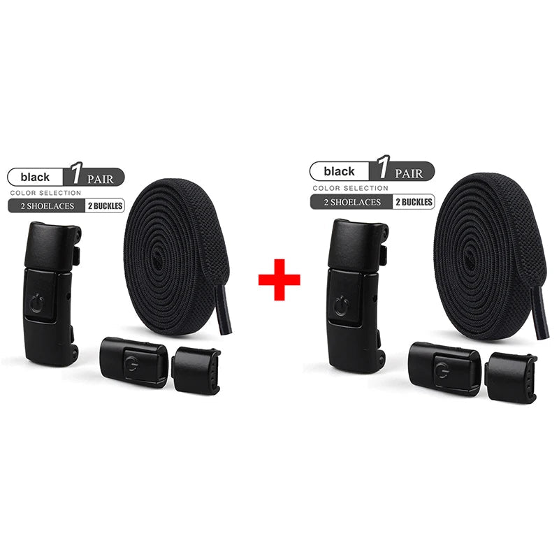 Elastic No-Tie Shoelaces with Press Lock for Sneakers - Kids & Adults - MANDOTOS INTERNATIONAL