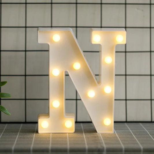 Mandotos International ELEGATE LED 54 N 3D letter light spotlight lamp for alphabet decor with Mexico theme.