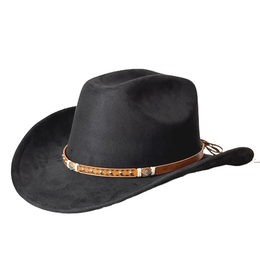 Embellished unisex cowboy hat by MANDOTOS INTERNATIONAL featuring decorative accents, ideal for stylish outdoor adventures.