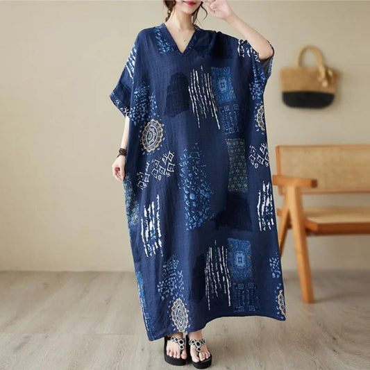 Ethnic Bohemian Beach Dress Women Casual Fashion - MANDOTOS INTERNATIONAL