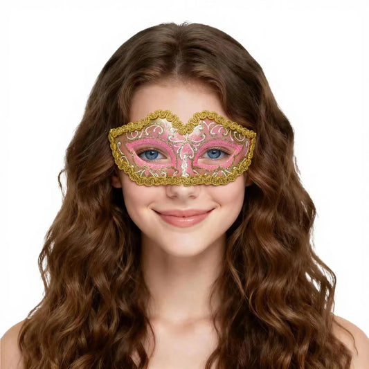 Handcrafted Carnival and social event mask by MANDOTOS INTERNATIONAL, featuring detailed design and vibrant colors.