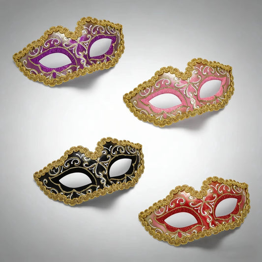 Exquisite handcrafted party mask with intricate details for carnival and social events, by MANDOTOS INTERNATIONAL.