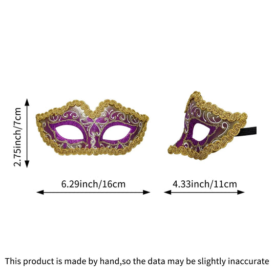 Handcrafted party mask with intricate designs by MANDOTOS INTERNATIONAL, perfect for carnival and social events.