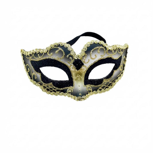 Handcrafted party mask with intricate designs by MANDOTOS INTERNATIONAL, perfect for carnival and social events.