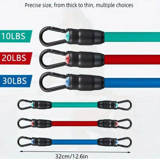 Mandotos International FlexFit ankle resistance bands for strength training, shown in a close-up on a white background.