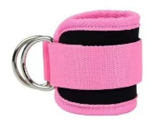 Mandotos International FlexFit ankle resistance bands for lower body workouts, showing colorful elastic bands on a white background.