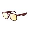 Mandotos International Bluetooth wireless polarized UV400 sunglasses for unisex driving and sports, featuring a custom white design