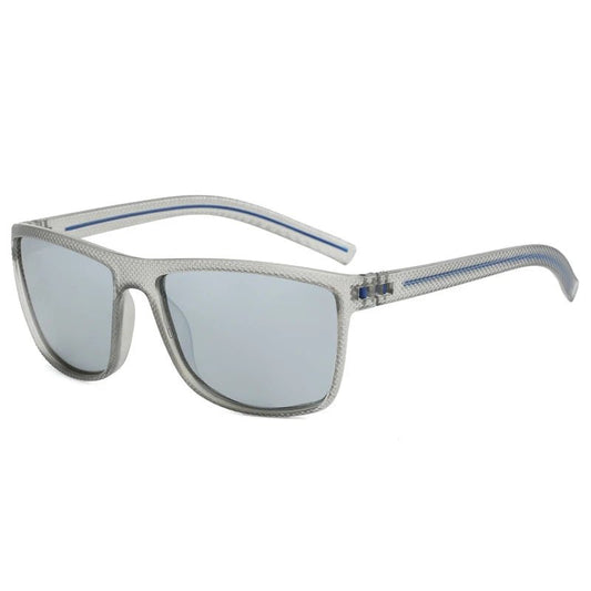 Men's black metal framed sunglasses with TAC lenses, suitable for day and night driving, stylish for daily leisure wear.