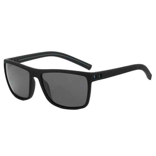 Men's black metal framed sunglasses with TAC lenses, suitable for day and night driving and stylish daily leisure wear.