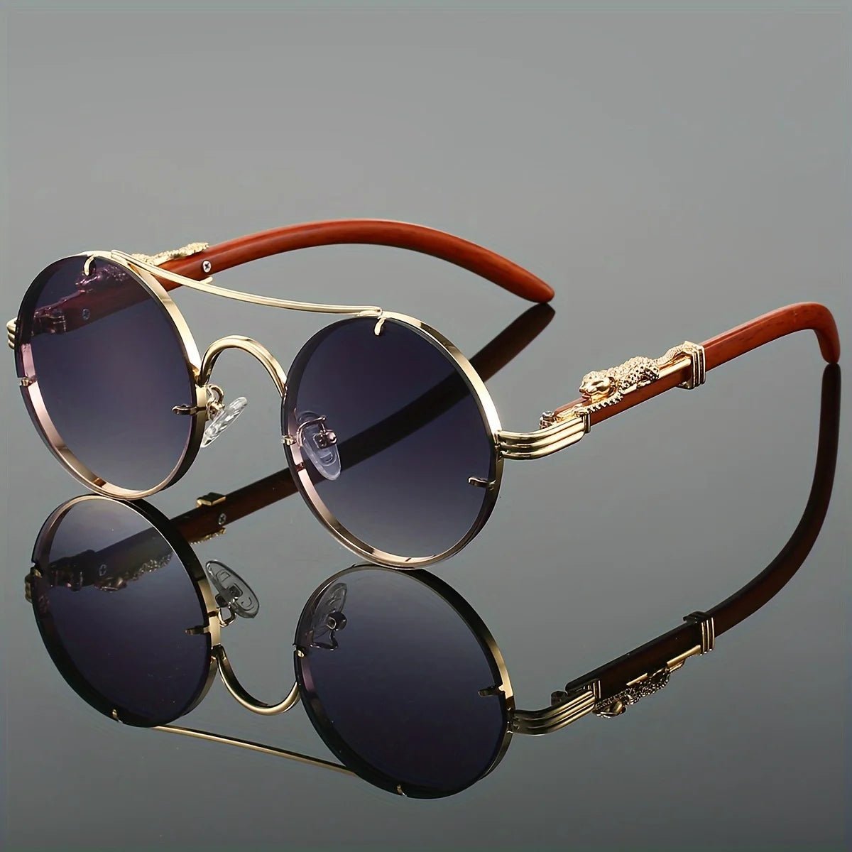 Men'S Black Metal Framed Fashion Glasses Sunglasses TAC Lenses for Day & Night Driving, Stylish Daily Leisure Wear - MANDOTOS INTERNATIONAL