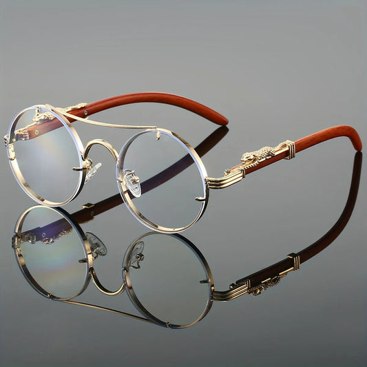 Men's black metal framed sunglasses with TAC lenses, ideal for day and night driving, stylish for daily leisure wear.