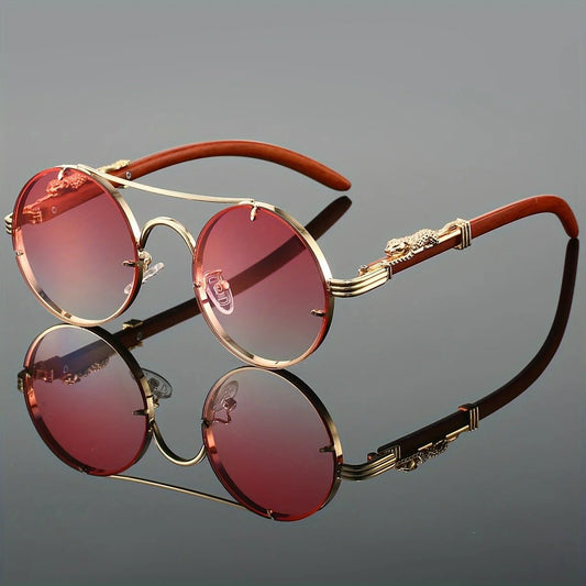 Men's black metal framed fashion sunglasses with TAC lenses, ideal for day and night driving, stylish daily leisure wear by MANDOTOS INTERNATIONAL.