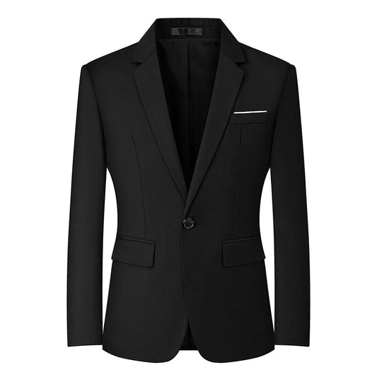 Men's slim fit travel blazer by MANDOTOS INTERNATIONAL, lightweight suit jacket with tailored design and versatile style.