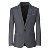 Men's slim fit travel blazer by MANDOTOS INTERNATIONAL, lightweight suit jacket with a modern, tailored design and versatile style.