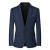 Men's slim fit travel blazer by MANDOTOS INTERNATIONAL, lightweight suit jacket with a tailored, modern design.