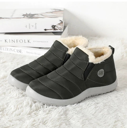 Men's waterproof winter snow boots from MANDOTOS INTERNATIONAL, outdoor work shoes, plus size, durable and insulated for cold weather.