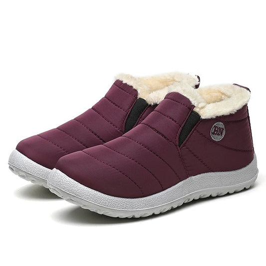 Men's waterproof winter snow boots by MANDOTOS INTERNATIONAL, outdoor work shoes in plus size, durable and warm for cold weather.